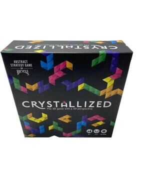 Crystallized Abstract Strategy Board Game by Bicycle Family Fun Tabletop New